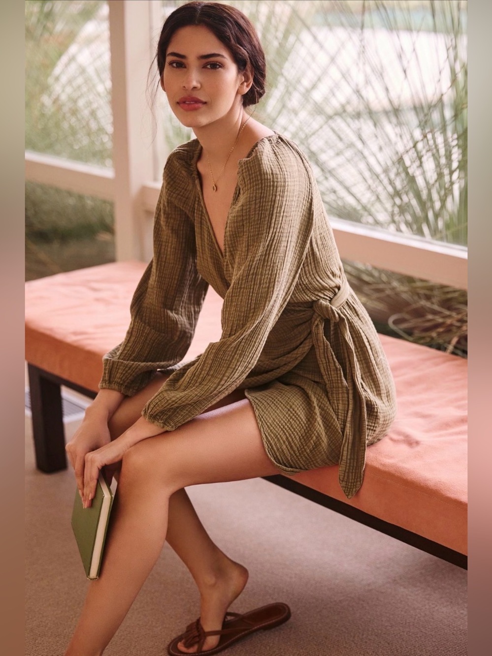 By Anthropologie Wrap Cover-Up Dress size xxs NWT